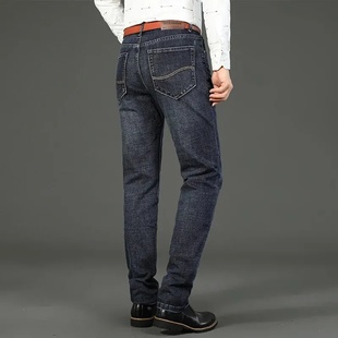 Wthinlee New Business Men's Jeans Casual Straight Stretch F