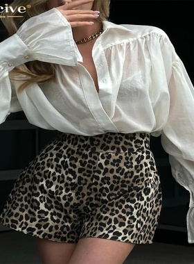 Clacive Fashion Loose Pink Office Women's Blouse 2024 Elega