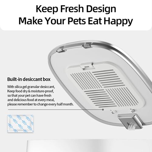 ROJECO Automatic Cat Feeder Pet Smart Cat Food Kibble Dispe