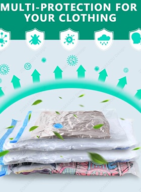 1-24Pcs Reusable Vacuum Storage Sealing Bags with Hand Pump