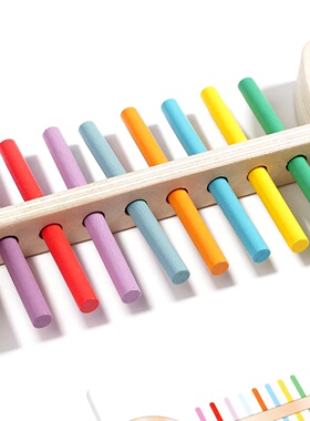 Montessori Fish Bone Matching Puzzle Toy Color Classificati