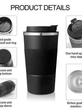 380ml 510ml Stainless Steel Coffee Cup Thermal Mug Garrafa