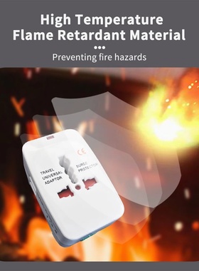 Universal Travel Adapter With 2 USB Ports Power Charger Ada