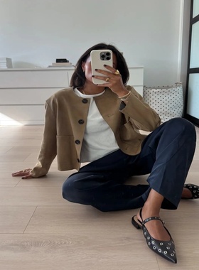 MUJER 2025 Suede Jacket Women Varsity Bomber Jackets for Wo