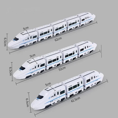 Kids DIY Simulation High Speed Railway Train Toy Car Electr