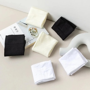 Solid Color JK Woman Socks Thin Knee High Socks Cute Black