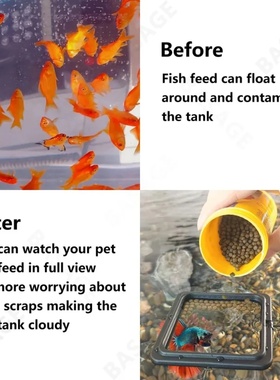 Aquarium Feeding Ring Fish Tank Station Floating Food Tray