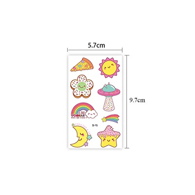 30pcs Cartoon temporary Tattoos for Children, Disposable Fr