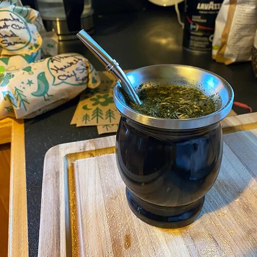 Yerba Mate Cup 304 Stainless Steel Double Wall 8oz Argentin