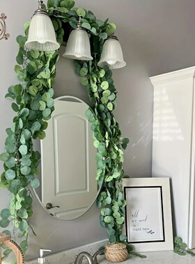 5/12pcs 2.1m Eucalyptus Garland Artificial Apple Leaf Table