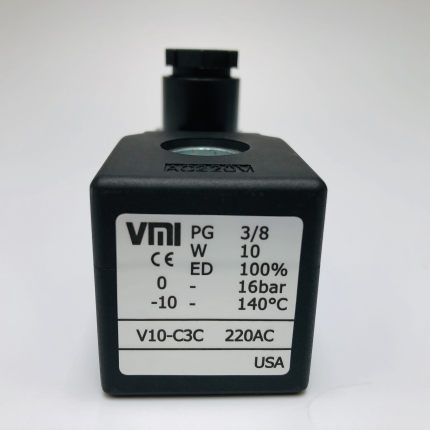 挤出机造粒机电磁阀线圈 PG3/8 V10- C3C  内孔13mm高度38.5mm