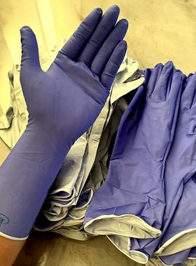 旗锐达双色双层丁腈手套加长加厚防油耐酸碱耐用工业水产化工修理