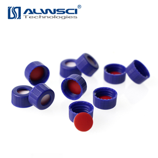 厂家直销2ml进样瓶盖9-425安捷伦塑料盖 PTFE垫片样品瓶蓝盖100个