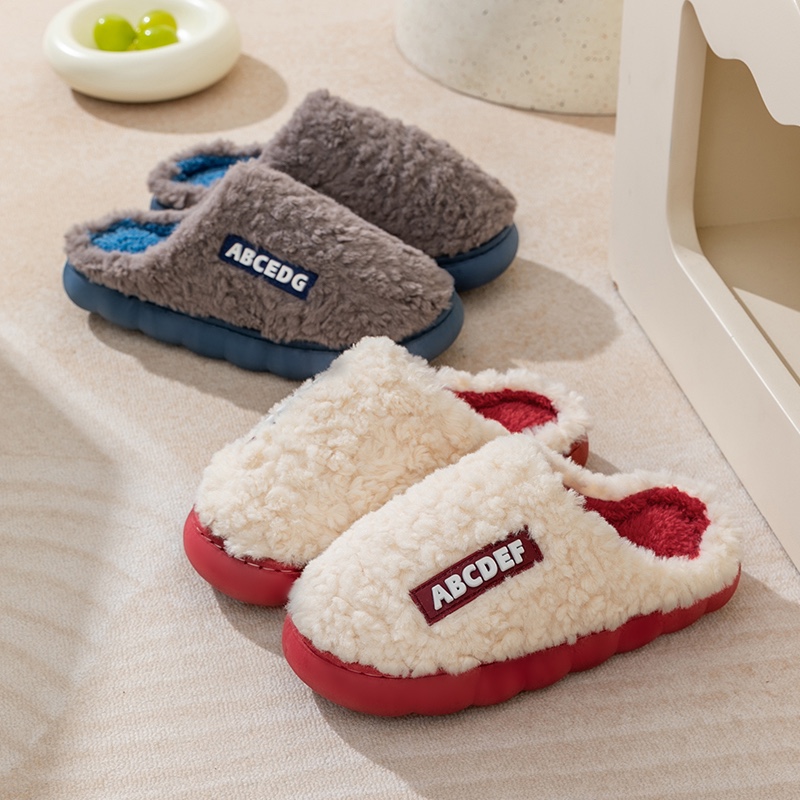 特价小商品包邮男女士情侣棉拖鞋居家鞋加厚毛绒保暖秋冬踩屎鞋