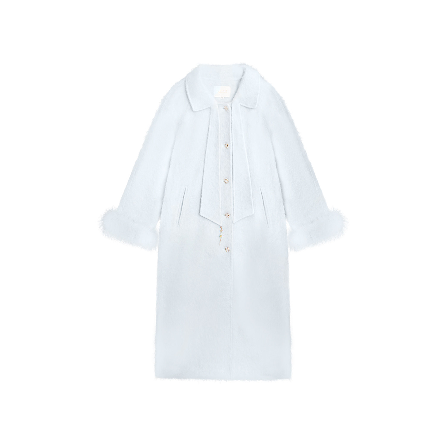 【书婷专享】《一眼万年》艺术气质蓝色拉绒贵气大衣25DK8019,女装/女士精品,毛呢外套,淘宝优惠券,粉丝福利购,淘宝优惠卷