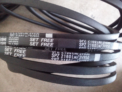 SPZ2150LW三之星窄V带SPZ2160LW/3V850空调机皮带SPZ2187LW三角带