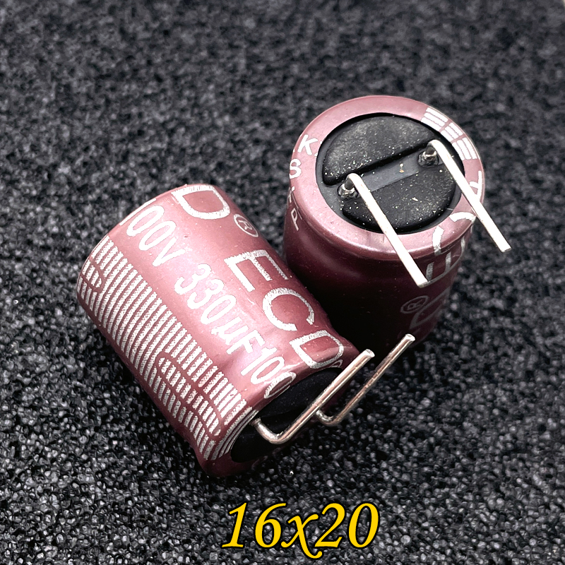 优质 ECD CS 330uf 100v 100v330uf 高频 铝电解电容器 16x20