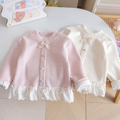 女童甜美加绒打底裤可爱洋气上衣