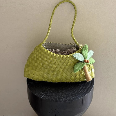 夏季新款小众设计百搭编织包法式名媛淑女旅行度假风高级感单肩包