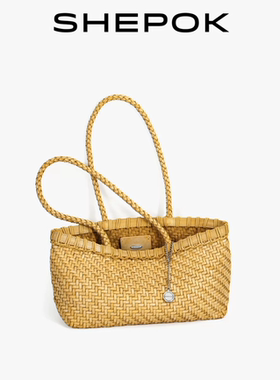 2026新款头层植鞣仿皮仿编织压花包百搭单肩包度假风腋下托特包女