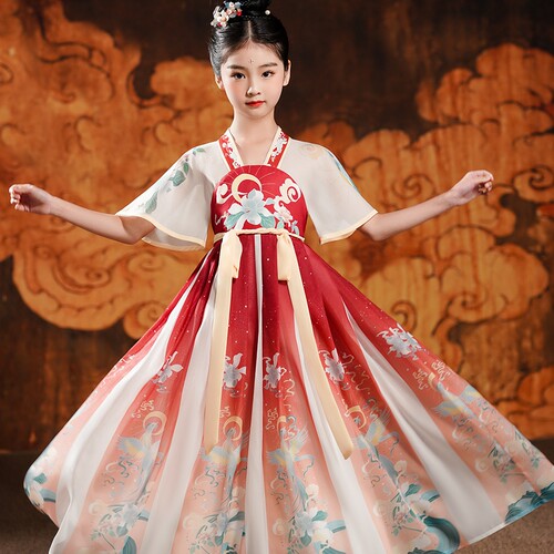 女童汉服连衣裙夏装新款