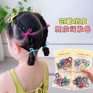糖果色发圈宝宝扎小啾啾发绳甜美可爱扎灯笼辫皮筋儿童头绳发夹饰