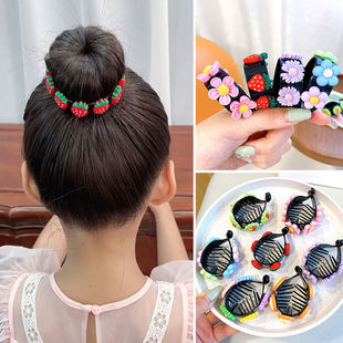 多多同款儿童可爱马尾夹女童发饰大号小号快速便捷不散发马尾发扣