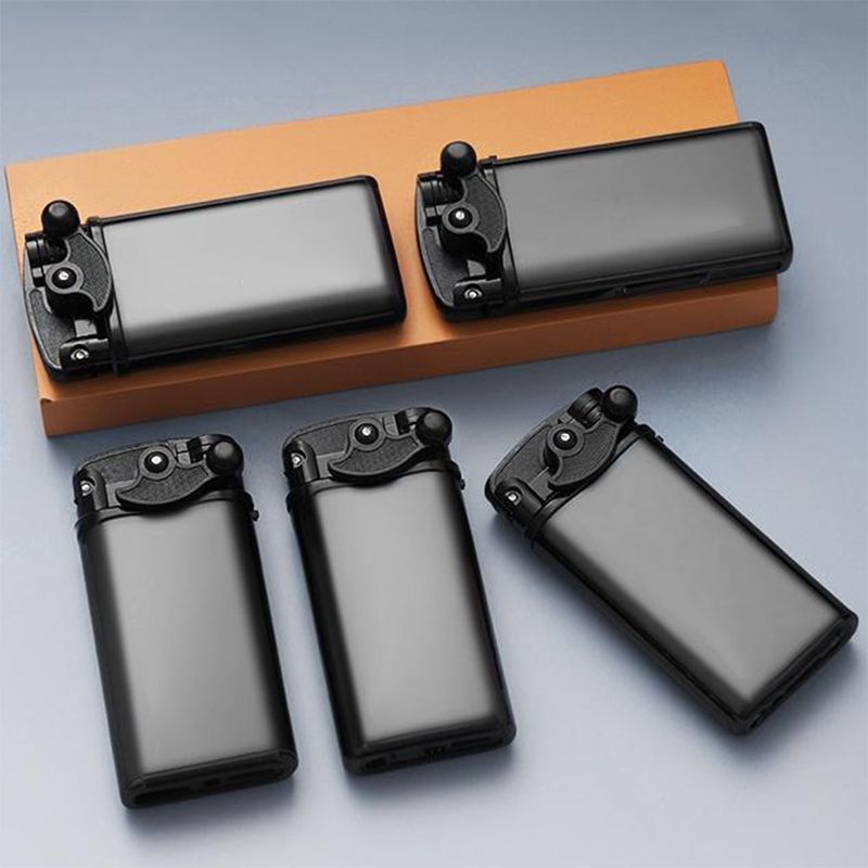 新款金属防风打火机充气加厚耐用