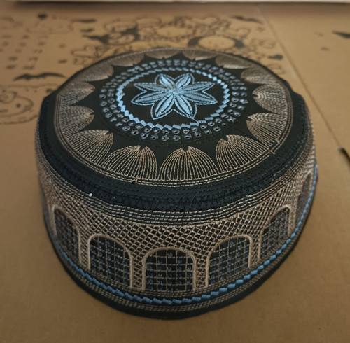 民族回回帽饰品园型帽电脑刺绣帽男士帽新款的帽