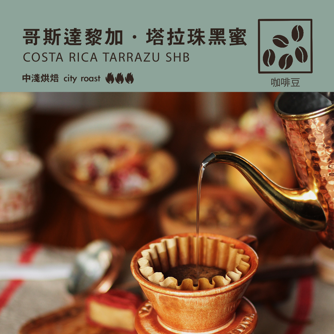 阿汤咖啡哥斯达黎加塔拉珠黑蜜处理法日式烘焙咖啡豆精品手冲意式