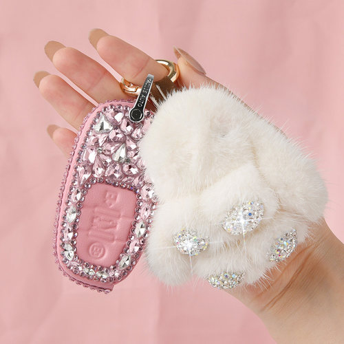 奥迪专用于插入式镶钻车钥匙套