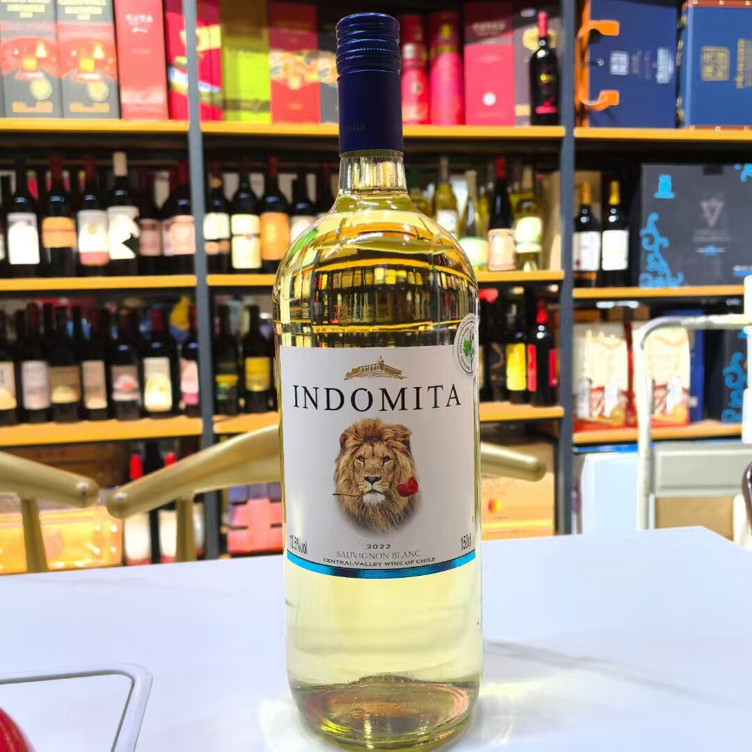 正品特惠张裕魔狮精酿长相思白葡萄酒半干型智利原瓶进口酒大瓶装