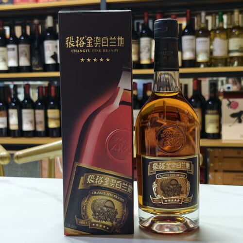 正品张裕五星金奖白兰地 500ml40度 高档宴请聚餐洋酒国产
