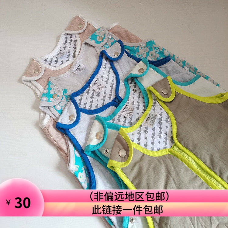 原单YKK拉链睡袋新生婴儿睡袋全棉针织棉宝宝柔软护肚防踢夏季