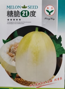糖脆21度甜瓜种子10粒2元白色懒汉瓜王高产早熟薄皮香瓜28元包邮