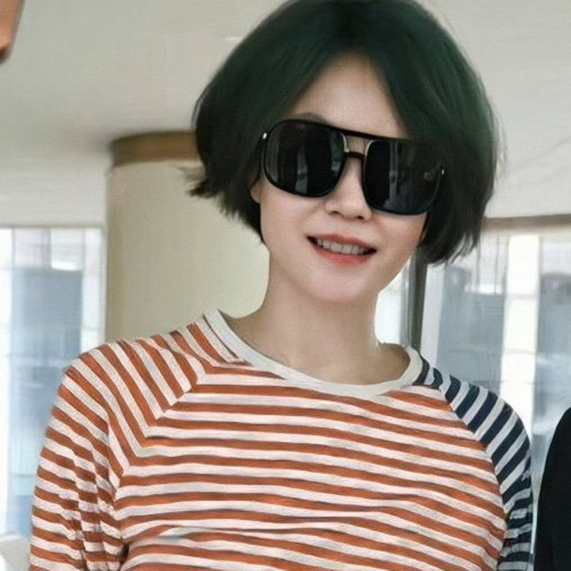 王菲同款墨镜超黑大框墨镜可配近视墨镜 方框偏光太阳镜