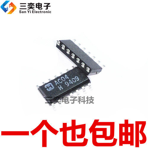 SN74AC04DR CD74AC04M 丝印AC04 M74AC04MTR MC74AC04DR2G SOP-14