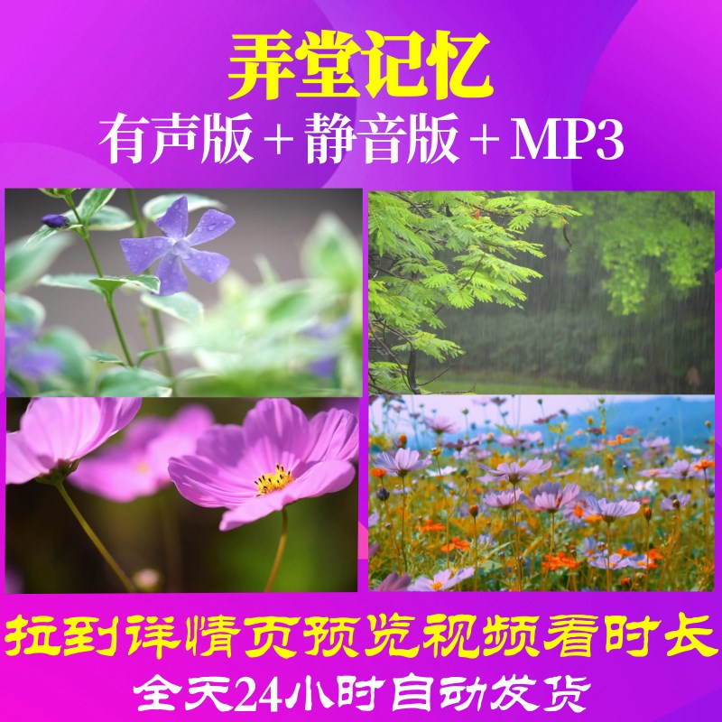 L65974Z弄堂记忆民族风竹林花草唯美风景视频儿童节背景素材朗诵