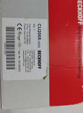 全新 BECKHOFF倍福 CU2005-0000 5口千兆