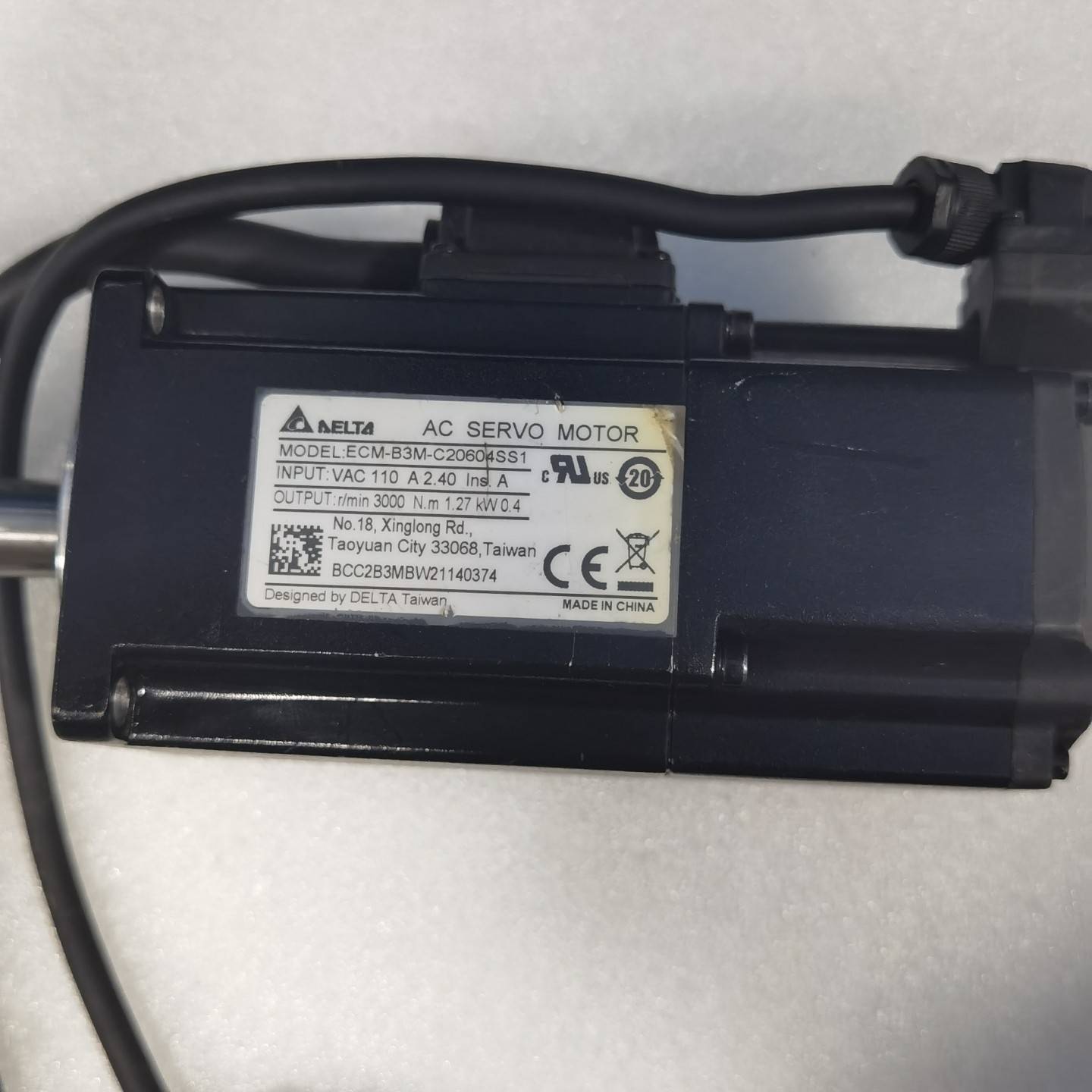 台达伺服电机ECM-B3M-C20604SS1 400W功率