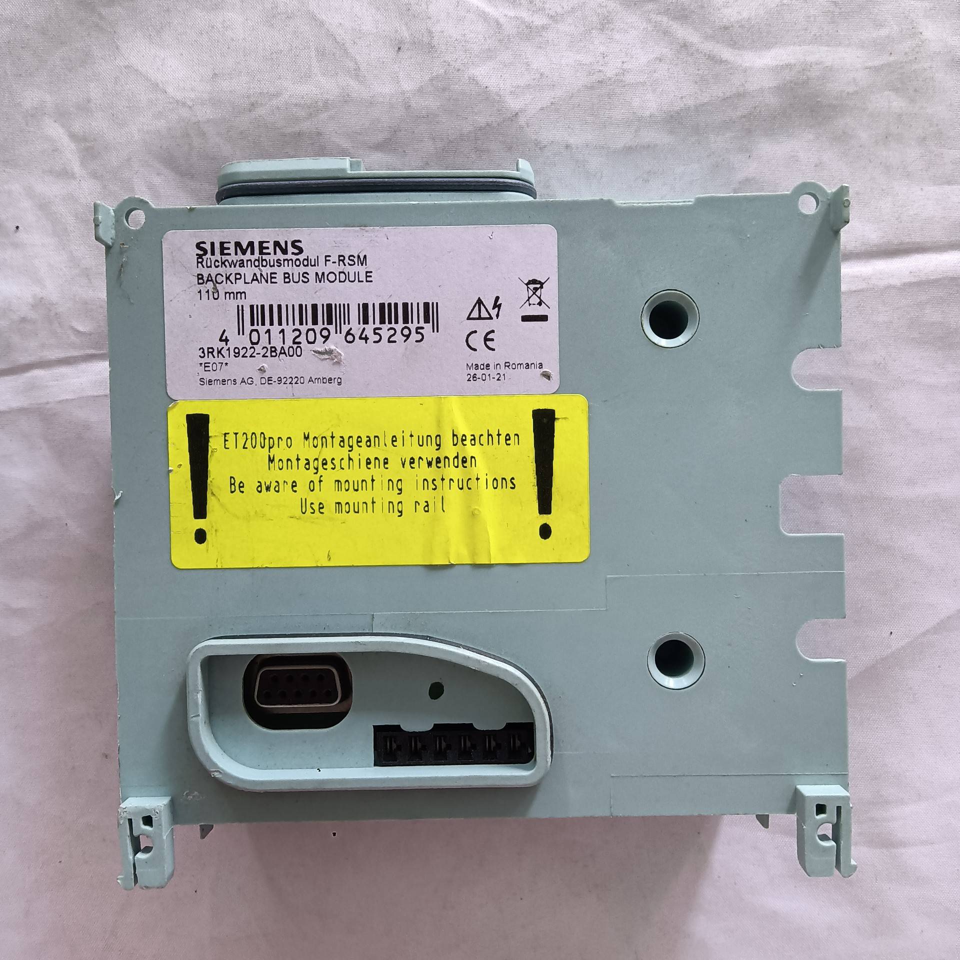 [议价]后壁总线模块，型号3RK1922-2BA