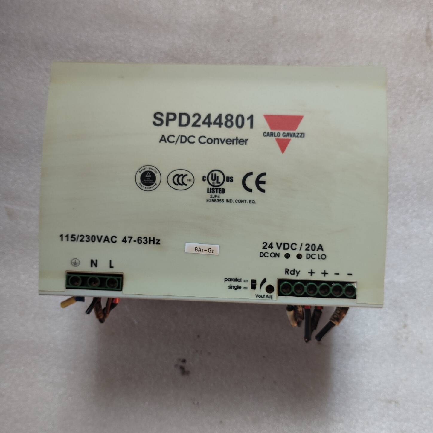 瑞士佳乐SPD244801 AC/DC转换器，24VDC/2