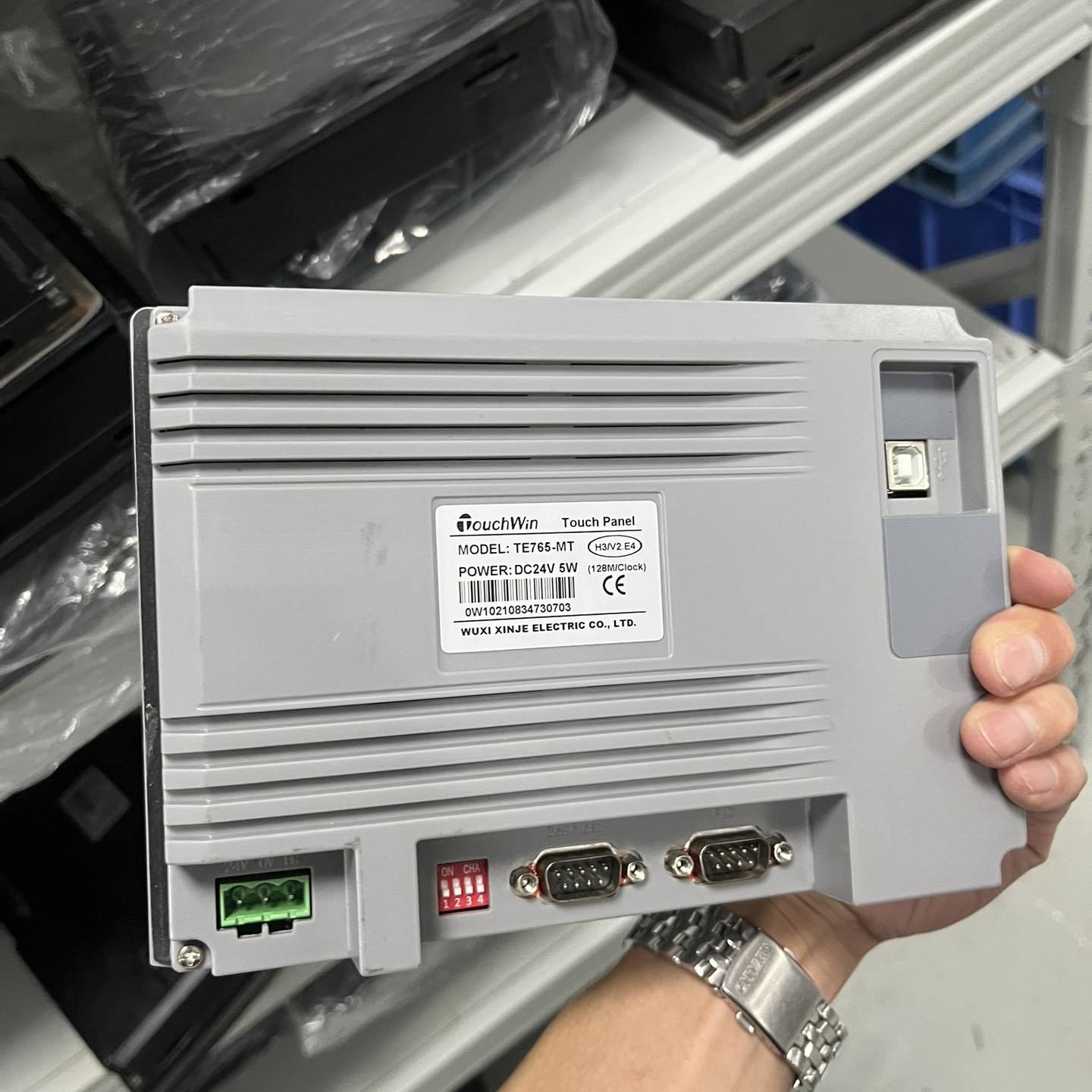 信捷TouchWin触摸屏TE765-MT，DC24V供电，