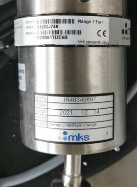 MKS真空计，型号E28B01TDE6B，测量范围1 Tor