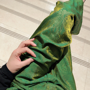 墨绿色休闲裤 直筒阔腿裤 女裤 子2025秋冬新款 女 加绒裤 光泽感新中式