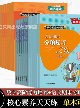 【单本可选】2025核心素养天天练系列 语文期末分项复习21天 数学高阶能力培养一二三四五六年级上下册 课堂同步单元同步练习作业