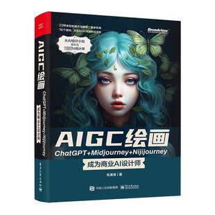 RT69包邮 AIGC绘画ChatGPT+Midjourney+Nijijourney ——成为商业AI设计师电子工业出版社计算机与网络图书书籍