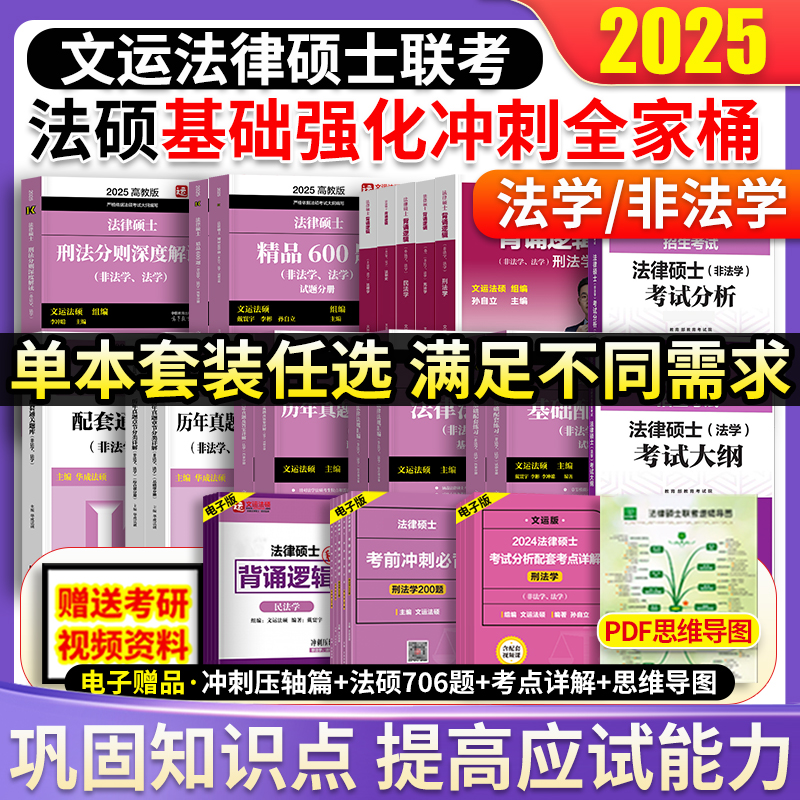 文运法硕2025全家桶非法非法学