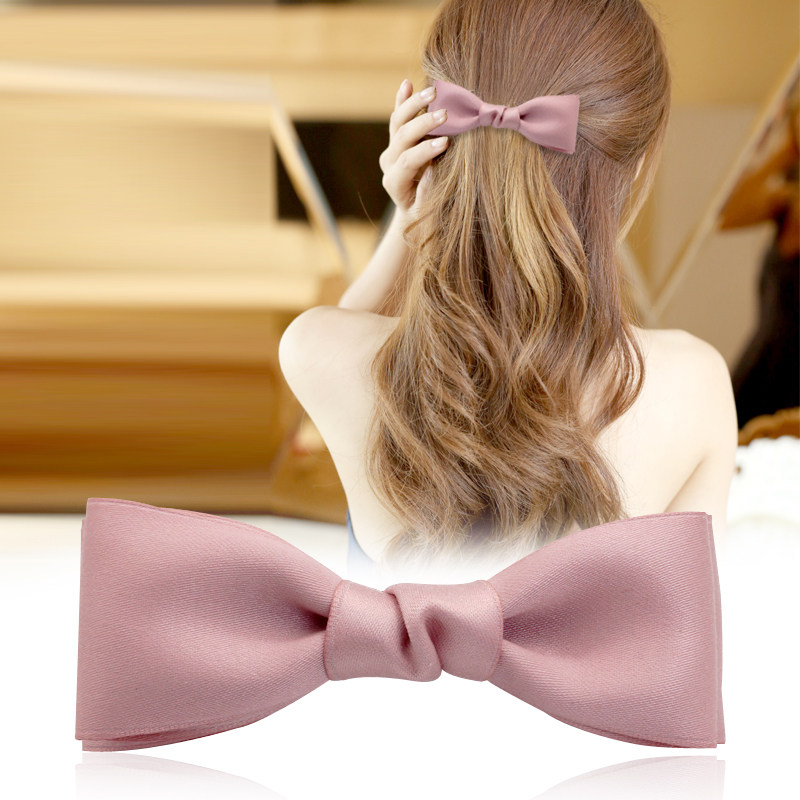 韩国发夹蝴蝶结成人头饰顶夹弹簧夹一字夹横夹少女发饰发卡夹子