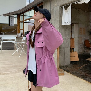 196现货短风衣外套女A105粉色P145控198,广东年男服装搭配图片